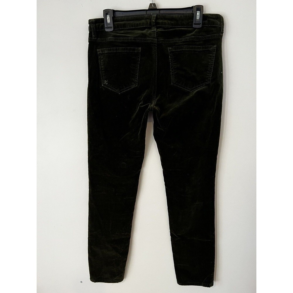 KUT From The Kloth Corduroy Pants Diana Skinny Size 8 Black GUC - Picture 8 of 10